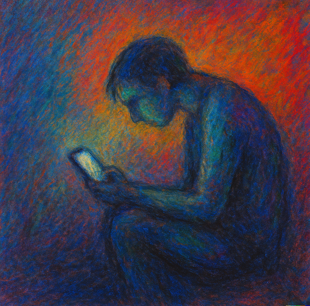 Telefon staje się ucieczką od siebie. Terapia pomaga odzyskać kontakt z rzeczywistością i emocjami.