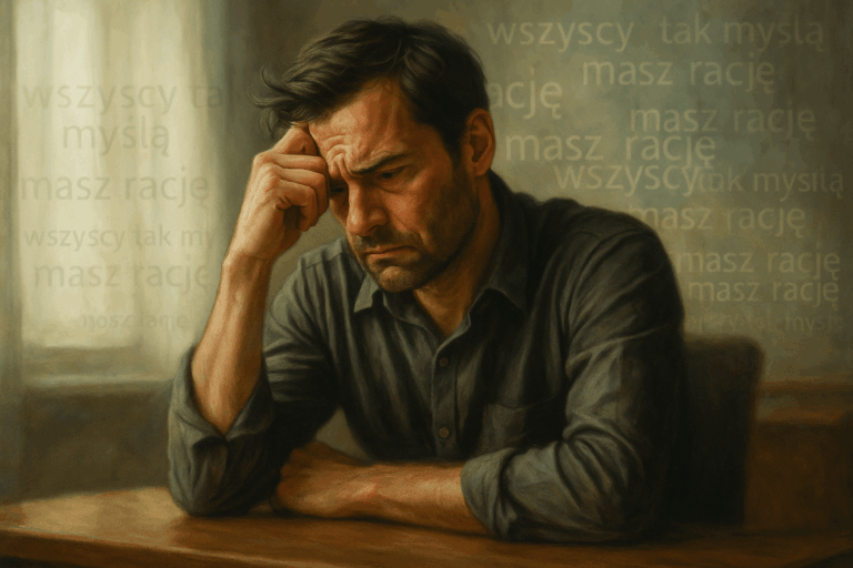 Dysonans poznawczy i echo-chamber w psychologii – człowiek rozdarty między sprzecznymi myślami